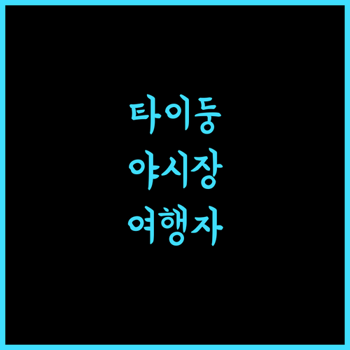 Traveler Hotel, 타이둥 야시장과 가까운 최고의 숙소!