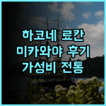 미카와야 료칸 하코네 여행객 강력 추천 후기 가성비와 전통의 조화
