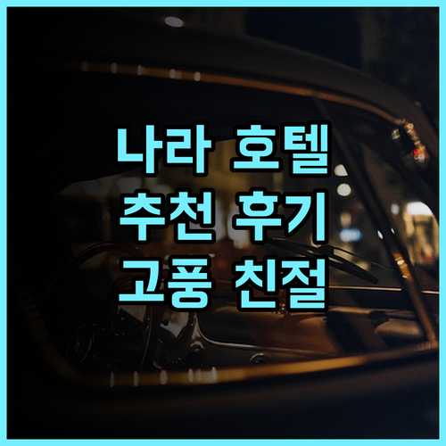 나라 호텔 추천 후기 고풍스러운 분위기와 친절한 서비스 나라여행 호텔추천 일본호텔