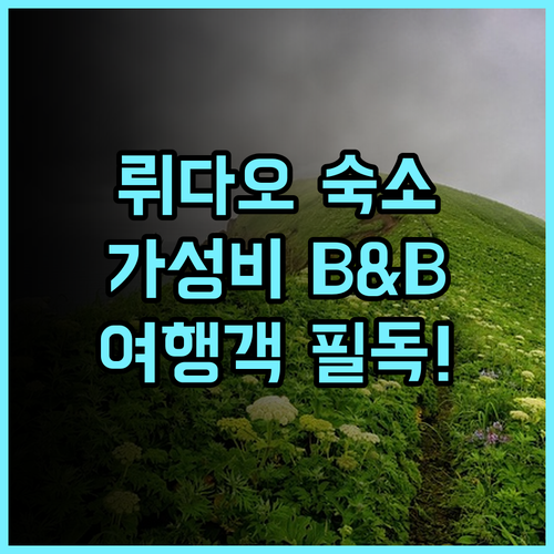 그린 아일랜드 B & B 추천 후기 뤼다오 여행객 필독! 가성비 숙소의 모든 것 대만여행 뤼다오숙소 가족여행