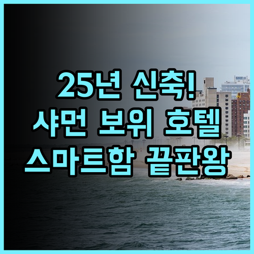 샤먼 쉬청 보위 호텔 추천 2025년 신축 시설과 스마트 시스템이 완벽한 숙소 후기