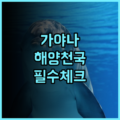 가야나 마린 리조트 가족 여행객을 위한 해양 액티비티 천국 숙소 추천 후기