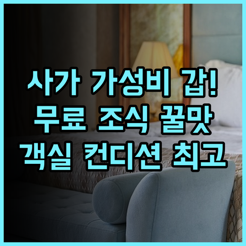 컴포트 호텔 사가 추천 깔끔한 객실과 무료 조식 서비스가 만족스러운 가성비 호텔