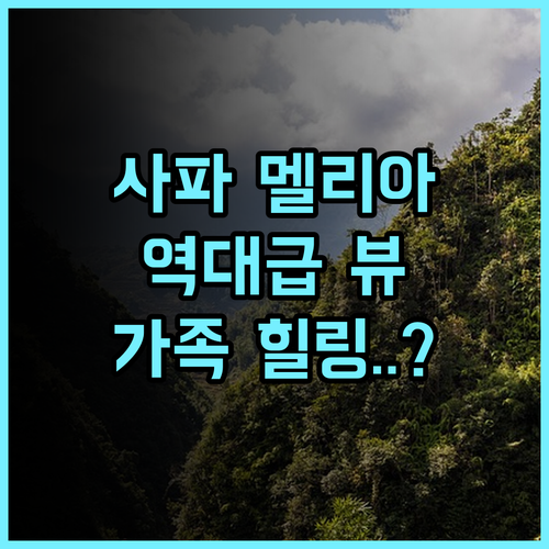 Sapa Mountain Resort Affiliated by Melia 후기 가족 여행객을 위한 자연 속 힐링 리조트 추천