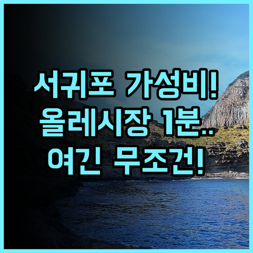 호텔더그랑 서귀포 추천 후기 올레시장 맛집 탐방에 최적화된 위치 최고의 선택