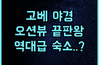 고베 메리켄 파크 오리엔탈 호텔 후기 파노라마 오션뷰와 야경이 아름다운 숙소 추천