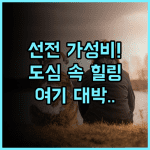 한 이 시티 호텔 선전 도심 속 조용한 휴식과 산책을 즐기기 좋은 가성비 숙소 추천 후기