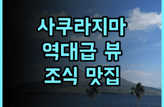 호텔 선플렉스 가고시마 추천 사쿠라지마 뷰와 조식이 매력적인 가고시마 숙소 후기