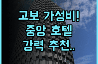 Business Hotel Central 후기 비즈니스와 관광 거점으로 최적화된 고보 가성비 호텔 추천