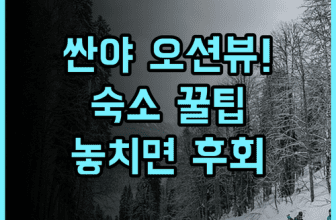싼야 셩이 오션뷰 호텔 실제 이용후기 및 주변 여행 숙소 팁 총정리