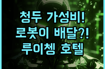 셀레브리티 루이쳉 호텔 추천 스마트 로봇 서비스가 돋보이는 청두 가성비 숙소 완벽 후기