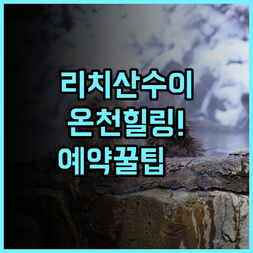 리 치 산 수이 리조트 숙소 후기, 힐링 온천 여행 예약 팁 총정리