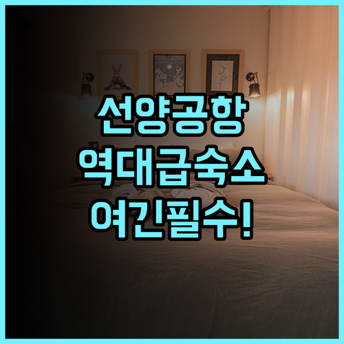 선양 신위에 호텔 숙소 후기 공항 근처 추천하는 이유 총정리