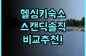 스캔딕 메일라흐티 솔직 후기 및 헬싱키 숙소 비교 추천