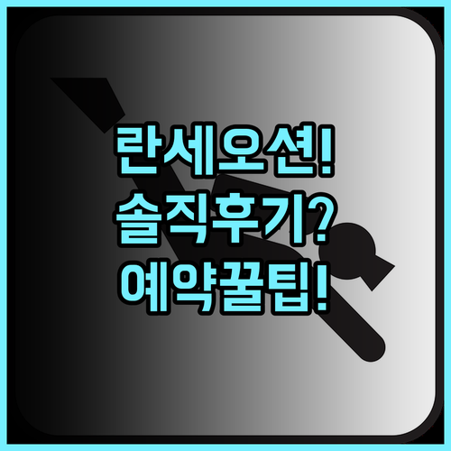 LANSE OCEAN 솔직 후기, 다이빙 투어 맞춤형 예약 팁
