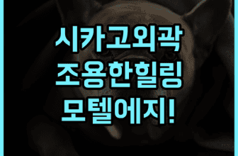 모텔 에지브룩 시카고 숙소 후기, 조용한 외곽에서 보낸 힐링 일상