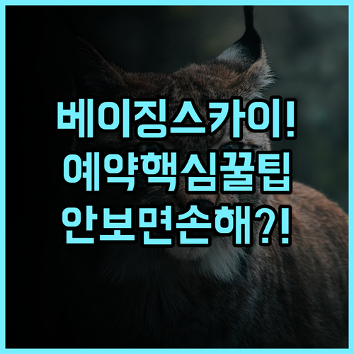 스카이-라인 리조트 베이징 실제 이용후기, 예약 팁과 숙소 팁 총정리