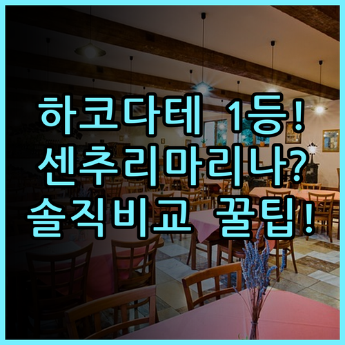 센추리 마리나 하코다테 솔직 후기 베이 에어리어 숙소 비교 추천