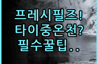 프레시필즈 호텔 솔직 후기, 타이중 온천 숙소 추천 및 이용 팁