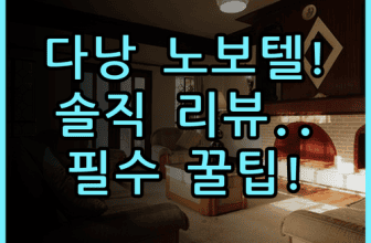 노보텔 다낭 프리미어 한 리버 솔직 후기 및 다낭 숙소 팁 정리