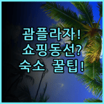 괌 플라자 리조트 실제 이용후기, 위치와 쇼핑 동선 숙소 팁