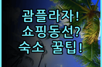 괌 플라자 리조트 실제 이용후기, 위치와 쇼핑 동선 숙소 팁
