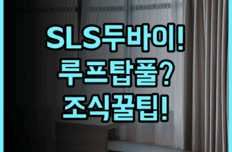 SLS 두바이 호텔 & 레지던스 솔직 후기 루프탑 풀과 조식까지 총정리