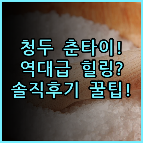 춘타이 웰니스 리조트 청두 여행에서 만난 힐링 공간 솔직 후기