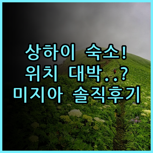 미지아 호스텔 상하이 숙소 후기, 대중교통 이용 편한 위치 추천