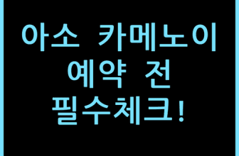 구마모토 카메노이 호텔 아소, 예약 전 체크할 투숙 체감 포인트
