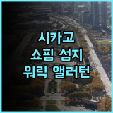 워릭 앨러턴 시카고 후기 매그니피슨트 마일 쇼핑 여행 최고의 숙소 추천