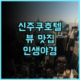 HOTEL GROOVE SHINJUKU 추천 후기 신주쿠 뷰 맛집! 인생 야경 보장 신주쿠호텔 도쿄여행 가족여행
